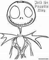 Pumpkin King Coloring Jack Pages sketch template