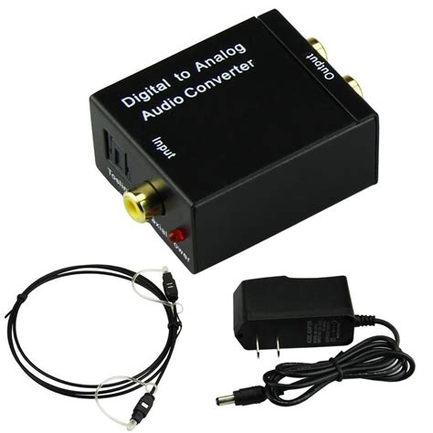 digital optical coaxial toslink signal to analog audio converter