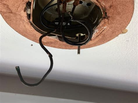 ceiling light  black wires