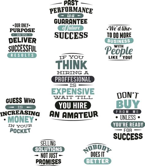 sales slogans print set vector