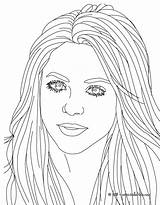 People Coloring Pages Realistic Shakira Famous Kids Printable Color Real Girl Adults Print Songwriter Beautiful Drawing Template Getdrawings Getcolorings Body sketch template