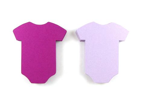 baby onesie paper cut outs set