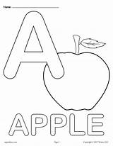 Coloring Pages Alphabet Letter Printable Letters Lowercase Uppercase Sheets Kids Preschool Worksheets Apple Printables Mpmschoolsupplies Toddlers Toddler Upper Preschoolers sketch template