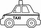 Taxi Coloring sketch template