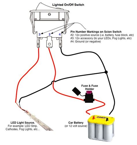pin rocker switch wiring diagram