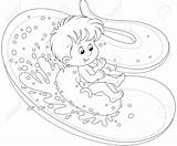 Water Slide Coloring Boy Pages Illustration Waterpark Park Stock Vector Clipart Down Slides Clip Colouring Little Illustrations Alexbannykh Ride Getcolorings sketch template