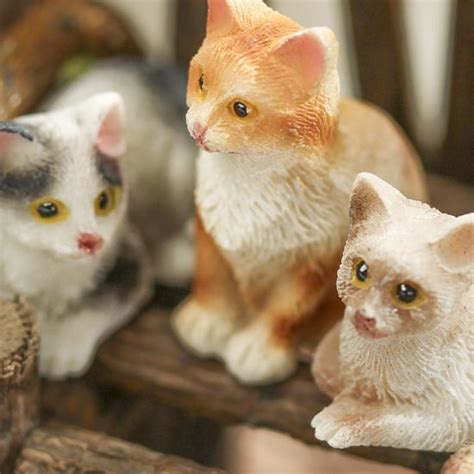 miniature cat animal miniatures dollhouse miniatures doll supplies craft supplies