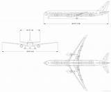 767 Boeing Blueprints sketch template