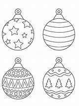 Kerstballen Kleurplaten Kerstbal Kugeln Weihnachtskugeln Malvorlage Baubles Kleurplaatjes Stemmen Stimmen sketch template