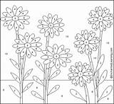 Coloriage Magique Fleurs Scouts Coloriages Troop sketch template