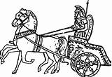 Chariot Coloring Roman Ancient Racing Pages Horse Drawings Roma Wecoloringpage Pulling Gods Goddesses sketch template