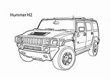 Hummer H2 Kolorowanka 4kids sketch template