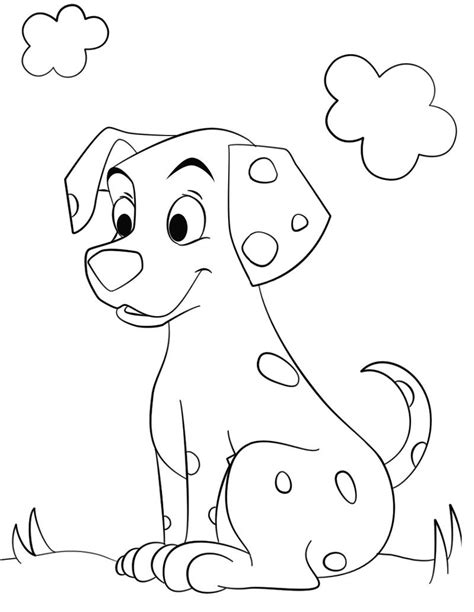 simple dog coloring page  collection  printable