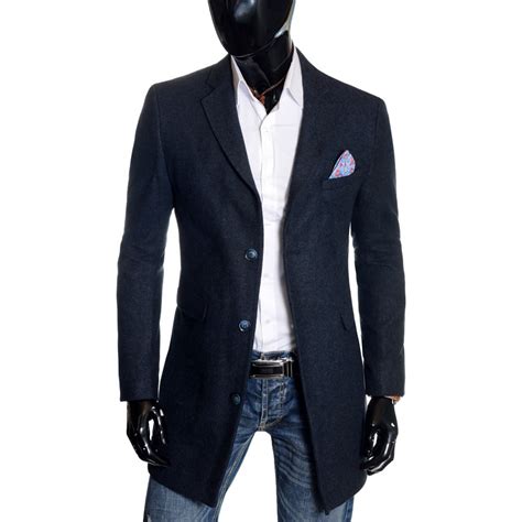 elegant men s overcoat 3 4 long jacket tweed cashmere soft