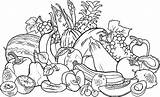 Coloring Fruit Vegetable Pages Garden Vegetables Fruits Orchard Basket Drawing Apple Printable Colouring Color Sheets Sheet Kids Getdrawings Book Getcolorings sketch template