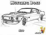 Coloring Mustang Pages Car Dodge Muscle Cars Boss Charger Barracuda 1969 Hot Ford Kids Colouring Plymouth Clipart Porsche Gt Race sketch template