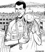 Zidane Joueur Disegno Voetbal Cristiano Kleurplaat Jecolorie Cambuur Coloriages Torse Enfants Ecrire Imprimé sketch template