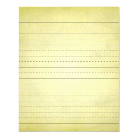 schppr light yellow school lined paper education  custom flyer zazzle