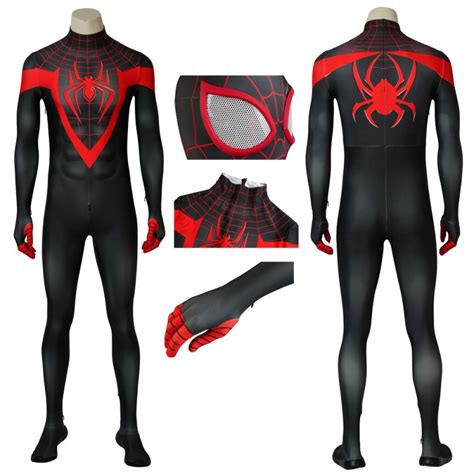 Black Spiderman Miles Morales Costume
