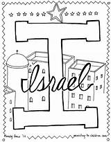 Coloring Israel Pages Popular sketch template