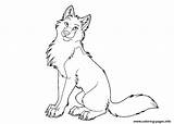 Wolf Coloring Pages Cute Cartoon Printable Print Wolves Drawing Arctic Baby Kids Color Colouring Female Drawings Animal Jam Animals Book sketch template