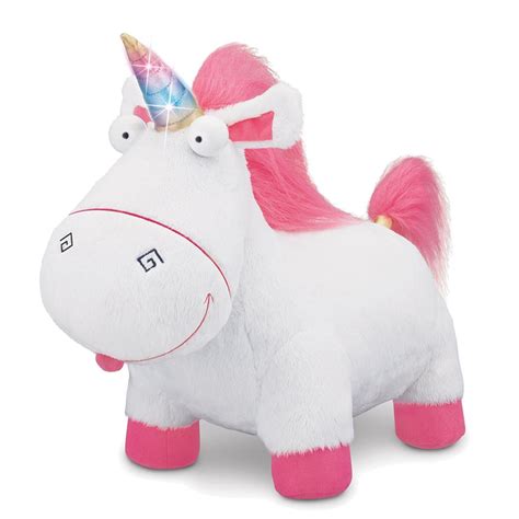 despicable  large light sound fluffy unicorn mtw character