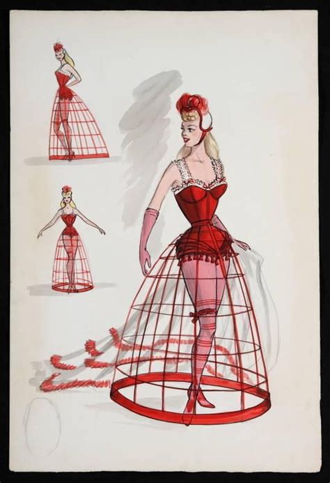 collection  costume sketches attributed  edith head price