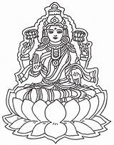 Hindu Ausmalen Indien Inde Hindou Saraswati Dieu Goddess Pencil Clone Printable Gott índia Coloriages Adulte sketch template
