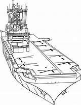 Aircraft Carriers Coloring Pages Carrier Awesome Drawing Kids Printable Categories sketch template
