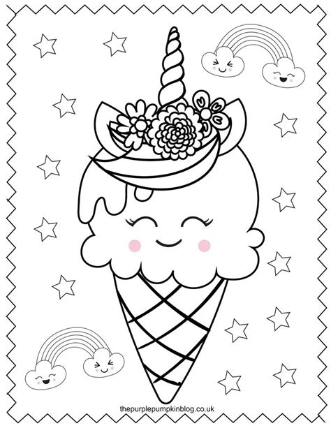 super sweet unicorn coloring pages  printable colouring book