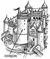 Clipart Castle Donjon Fort Drawing Fortress Keep Building Svg Fortification Fairytale Entrance Webstockreview Pixabay Clipground Expanded Part Coloring Make Buildings sketch template