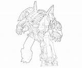 Cybertron Grimlock Cartoon Transformers Fall Coloring Pages sketch template