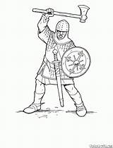 Knight Coloring Crusader Crusade Pages Soldiers sketch template