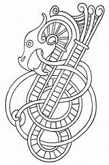 Viking Vikingtattoo Coloriage Wikinger Celtic Norse Tatouage Symbole Celtique Embroidery Nordique Motif Drachen Zentangle Symboles Tatouages sketch template