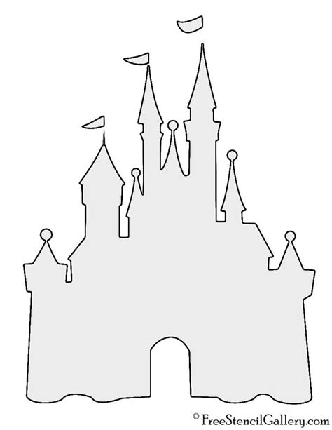 disney castle stencil disney castle silhouette disney castle outline
