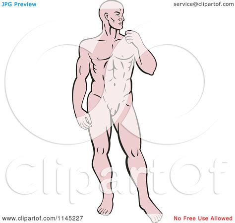 clipart of a human anatomy man looking to the side