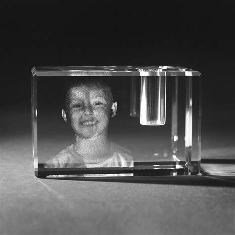crystal portrait glasfoto  laser foto  glas stiftehalter