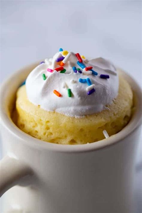 vanilla mug cake ingredients   easy vanilla mug cake recipe