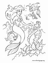 Coloring Ariel Mermaid Little Her Pages Color Colouring Friends Disney Print Necklace Shows Look H2o Amazing Fun Kids Book Desenhos sketch template