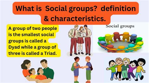 social groups definition  characteristics