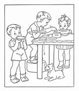 Eating Coloring Pages Kids Bread Cartoon Food Color Printable Butter Getcolorings Peanut Sheets Getdrawings Childcoloring Book sketch template