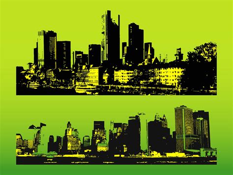big city illustrations vector art graphics freevectorcom