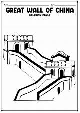 Wall Great China Coloring Template sketch template