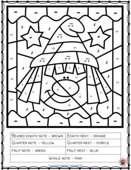 coloring pages  quarter notes