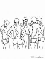 Voleibol Entrenador Deportes sketch template