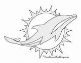Miami Dolphins Dolphin Freestencilgallery sketch template