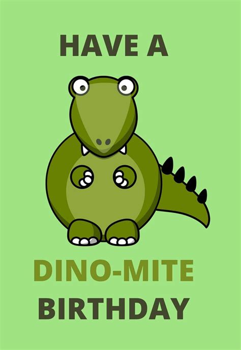printable dinosaur birthday cards printable templates  nora