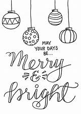 Coloring Merry Christmas Pages Bright Printable Sheets Print Ornaments Drawing Color Simple Kids Adults Cars Sheet Xmas Adult Holiday Quotes sketch template