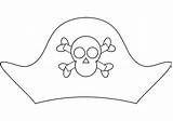 Pirate Hat Coloring Printable Pages Categories sketch template