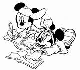 Mickey Mouse Pages Coloring Learning Through sketch template